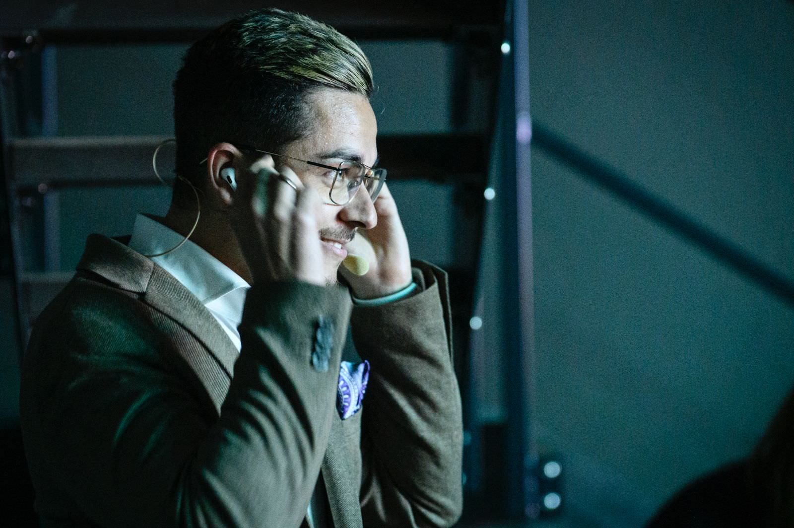 Manuel Spors am Telefon